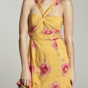 Free People Floral Halter Dress